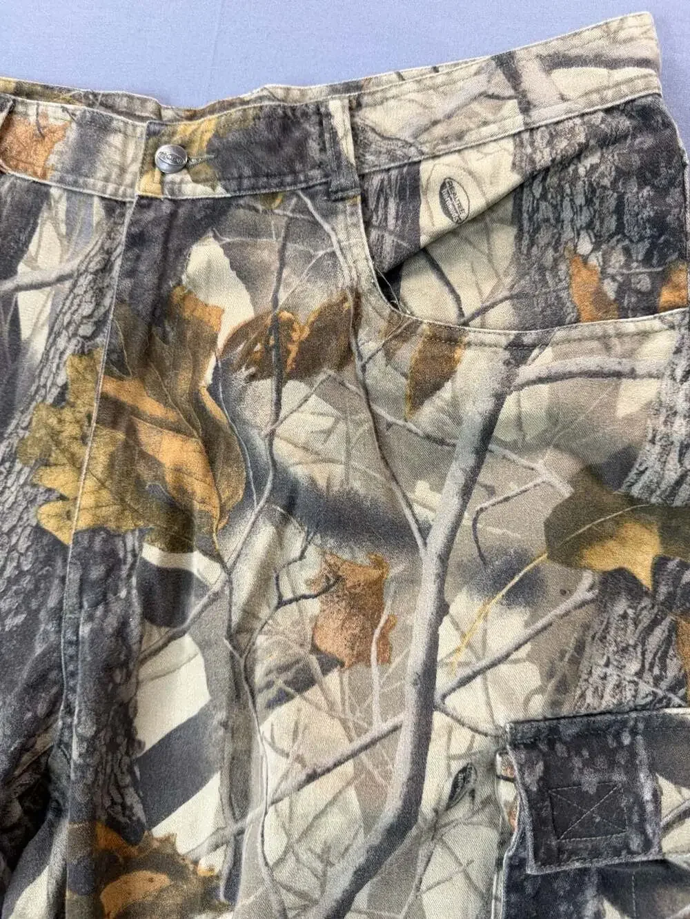 Wrangler Pro Gear Realtree Hardwoods Camo Cargo Pants Mens Size 40x30